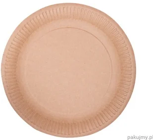 Ekologiczne talerze papierowe 23cm 100 sztuk - Naczynia i sztućce jednorazowe - miniaturka - grafika 3