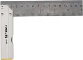 Inne urządzenia pomiarowe - Vorel KĄTOWNIK METALOWY 150 MM ZE STOPKĄ I LIBELLĄ 18380 - miniaturka - grafika 1