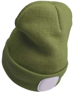 EXTOL Craft Czapka z Latarka LED Uniwersalny Rozmiar USB na Rower Wędrówki Zielona - Odzież robocza - miniaturka - grafika 2