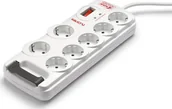 Listwy zasilające - SALICRU Listwa zasilająca  SPS Safe 7 przeciwprzepięciowa 7 gniazd 1.8m biały 680BA00006 680BA00006 - miniaturka - grafika 1