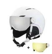 Kaski narciarskie - Bolle juliet visor soft white nordic+silver gun|lemon visor 2018 biaŁy KASK JULIET 54/58 SFT WH/NRDC SLV+LMN BO - miniaturka - grafika 1