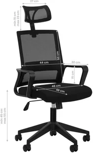 Fotel biurowy, krzesło biurowe ACTIVESHOP FOTEL BIUROWY QS-05 CZARNY 141176 [17904453] - Fotele i krzesła biurowe - miniaturka - grafika 8