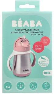 Beaba Butelka kubek niekapek stalowa ze słomką 250 ml - Akcesoria do karmienia - miniaturka - grafika 8