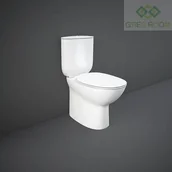 Miski WC - RAK Ceramics MORNING MISKA WC RIMLESS DO KOMPAKTU 64X36 CM BIAŁY POŁYSK MORWC1146AWHA - miniaturka - grafika 1