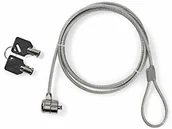Kable - Nedis NBLKK1002ME zamek do notebooka do węża 1,8 m srebrny - miniaturka - grafika 1