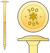 Wkręty - Wkręty Ciesielskie Do Drewna Talerzowe Torx 8x80 - miniaturka - grafika 1