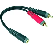 Kable - Klotz adapter Y 3,5mm jack/Cinch 1m AYS-6 - miniaturka - grafika 1