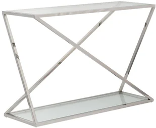 Dekoria.pl Dekoria.pl Konsola Vertigo silver 120x40x80cm 120 × 40 × 80 cm 006-595 - Konsole i sekretarzyki - miniaturka - grafika 2