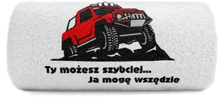 pat15.net Mały ręcznik do rąk off-road 4x4 50x100 Ty możesz szybciej, ja wszędzie 1091 - Ręczniki pat15.net Mały ręcznik do rąk off-road 4x4 50x100 Ty możesz szybciej, ja wszędzie 1091 - Ręczniki - miniaturka - grafika 1