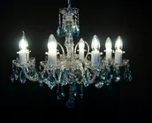 Lampy sufitowe - Elita bohemia Żyrandol kryształowy 8-ramienny - Bohemia L 104/8/01-3 AQVA - miniaturka - grafika 1