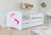 Łóżka dla dzieci i młodzieży - Kocot Kids Łóżko BABY DREAMS jednorożec 160 dziecięce ze stelażem BD-JEDNOROZEC-16080 - miniaturka - grafika 1