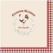 Folia, papier śniadaniowy, serwetki - Nuova R2S R2S Serwetki deserowe 20 szt R2S Napkins 414 CUSI - miniaturka - grafika 1