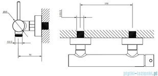 Omnires Y1240GL - Baterie wannowe i prysznicowe - miniaturka - grafika 2