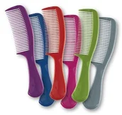 Pozostałe kosmetyki - Top Choice Akcesoria do włosów Grzebień rozmiar "S" mix kolorów 60304) 1szt TOP CHOICE - miniaturka - grafika 1
