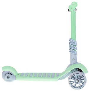 Hulajnoga trójkołowa z siedziskiem balansowa miętowo szara LED KX6625 - Hulajnogi - miniaturka - grafika 5