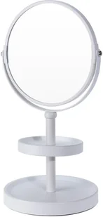 Bathroom Solution Lusterko kosmetyczne metalowe łazienkowe z półką kolor biały 106000110-white - Lusterka do makijażu Bathroom Solution Lusterko kosmetyczne metalowe łazienkowe z półką kolor biały 106000110-white - Lusterka do makijażu - miniaturka - grafika 1