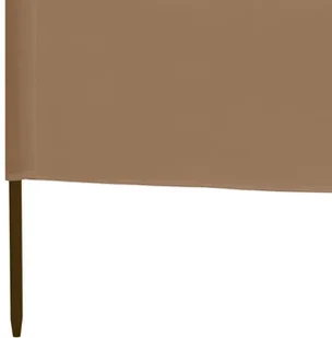 vidaXL Parawan 3-skrzydłowy z tkaniny, 400x160 cm, taupe vidaXL - Parawany - miniaturka - grafika 11
