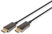 Akcesoria do monitorów - Digitus Kabel połączeniowy hybrydowy AOC DisplayPort 1.4 8K/60Hz UHD DP/DP M/M 30m Czarny - miniaturka - grafika 1