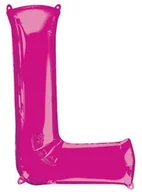 Balony i akcesoria - AMSCAN Balon foliowy różowa litera L - 58 x 81 cm - 1 szt. 3542401 - miniaturka - grafika 1