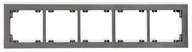 Klawisze i ramki - Karlik Deco grafitowy ramka 5-krotna 11DR-5 11DR-5 - miniaturka - grafika 1