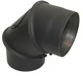 Kominy i akcesoria - Darco Kolano nastawne 120 mm czarne - miniaturka - grafika 1
