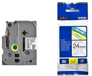 Brother taśma 24mm black on clear TZE151 - Akcesoria do kas i terminali - miniaturka - grafika 3