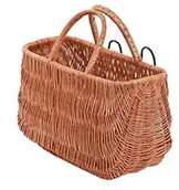 Koszyki rowerowe - e-wicker24 Koszyk na rower, kosz do jest do roweru, retro rower wiklinowy kosz styl vintage, rower koszyk z wikliny do kierownicy, Transporter do rower 067-43/R - miniaturka - grafika 1