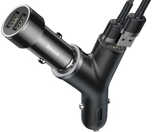 Baseus Ładowarka samochodowa Baseus Y 3.4A 2x USB +port zapalniczki CCALL-YX01 - Ładowarki samochodowe - miniaturka - grafika 2