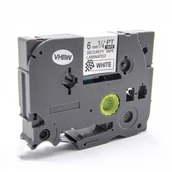 Papier do drukarek - Brother TZ-SE1 / TZe-SE1, 6mm x 8m, czarny druk / biały podkład, bezpieczeństwo, taśma zamiennik - miniaturka - grafika 1