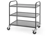 Wózki na żywność - Hendi Wózek kelnerski 3-półkowy, czarny 811320 811320 - miniaturka - grafika 1