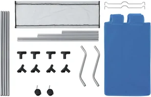 vidaXL Sortownik na pranie z 3 pojemnikami, niebieski, stalowy vidaXL - Kosze na bieliznę - miniaturka - grafika 6