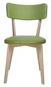 Krzesła - King Home Krzesło SCANDI zielone - podstawa debowa 9513-F.GREEN - miniaturka - grafika 1