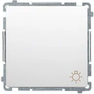 Wyłączniki światła i elektryczne - Kontakt KONTAKT_SIMON Przycisk zwierny światło SIMON 54 Biały DS1A.01/11 - miniaturka - grafika 1