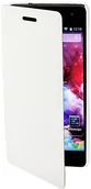 Etui i futerały do telefonów - muvit Białe etui ochronne/zaprojektowanych pokrycia Folio Easy Muvit do Wiko Highway MUEAF0077 - miniaturka - grafika 1