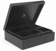 Pojemniki kuchenne - Bredemeijer Pudełko na herbatę 6 przedziałów 6 czarny - miniaturka - grafika 1