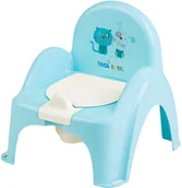 Nocniki - Tega Baby PO-063-101 Nocnik krzesełko z pozytywką PIES I KOT j.niebieski - miniaturka - grafika 1
