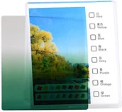 Filtry fotograficzne - Delta Filtr prostokątny połówkowy zielony 1657 - miniaturka - grafika 1