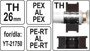 Yato MATRYCE ZAPASOWE TH26 DO PRASKI YT-21750 YT-21754 - Inne urządzenia budowlane - miniaturka - grafika 4