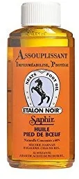 Saphir Etalon Noir Olej do skór Czarny Rumak 200 ml - Środki do dywanów i tapicerki - miniaturka - grafika 2