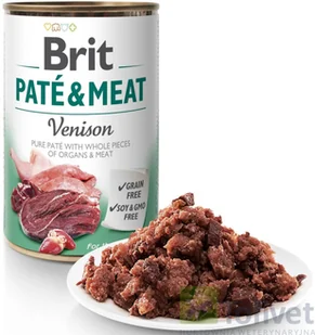 Brit Pate & meat venison 400 g - Mokra karma dla psów - miniaturka - grafika 3