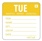 Opakowania gastronomiczne - Vogue Naklejka wtorek usuwalna | 500 szt. L067 - miniaturka - grafika 1