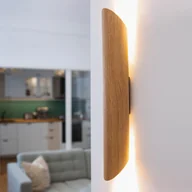 Lampy ścienne - ELOBRA Kinkiet LED Colombia, dąb naturalny - miniaturka - grafika 1