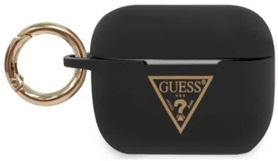 Guess Guess GUACAPLSTLBK Silikonowe etui Triangle Logo AirPods Pro czarny GUACAPLSTLBK - Inne akcesoria audio-wideo - miniaturka - grafika 4