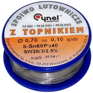Akcesoria do lutowania - Spoiwo lutownicze 0,10 kg na szpulce 0,7 mm 60% - miniaturka - grafika 1