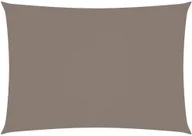 Parasole ogrodowe - vidaXL Prostokątny żagiel ogrodowy, tkanina Oxford, 3x4 m, taupe 135430 - miniaturka - grafika 1