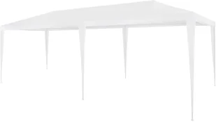 vidaXL Namiot imprezowy, 3 x 6 m, PE, biały - Pawilony ogrodowe - miniaturka - grafika 2