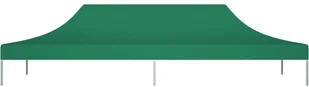 vidaXL Dach do namiotu imprezowego, 6 x 3 m, zielony, 270 g/m - Pawilony ogrodowe - miniaturka - grafika 3