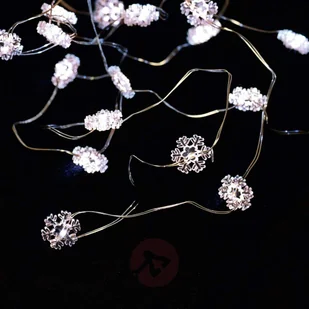 Sirius Łańcuch świetlny płatki śniegu LED NYNNE, 20-pkt - Lampy ogrodowe - miniaturka - grafika 2