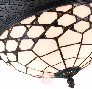 Clayre & Eef Secesyjna lampa sufitowa Kisa, styl Tiffany - Lampy sufitowe - miniaturka - grafika 3