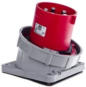 Kostki, złączki, wtyczki - PCE Polska sp. z o.o. Wtyczka tablicowa skośna 125A 5P 400V czerwona IP67 POWER TWIST 745-6 - miniaturka - grafika 1
